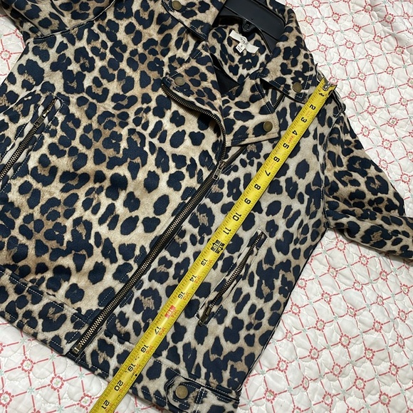 Easel leopard print Moto jacket - Picture 11 of 13